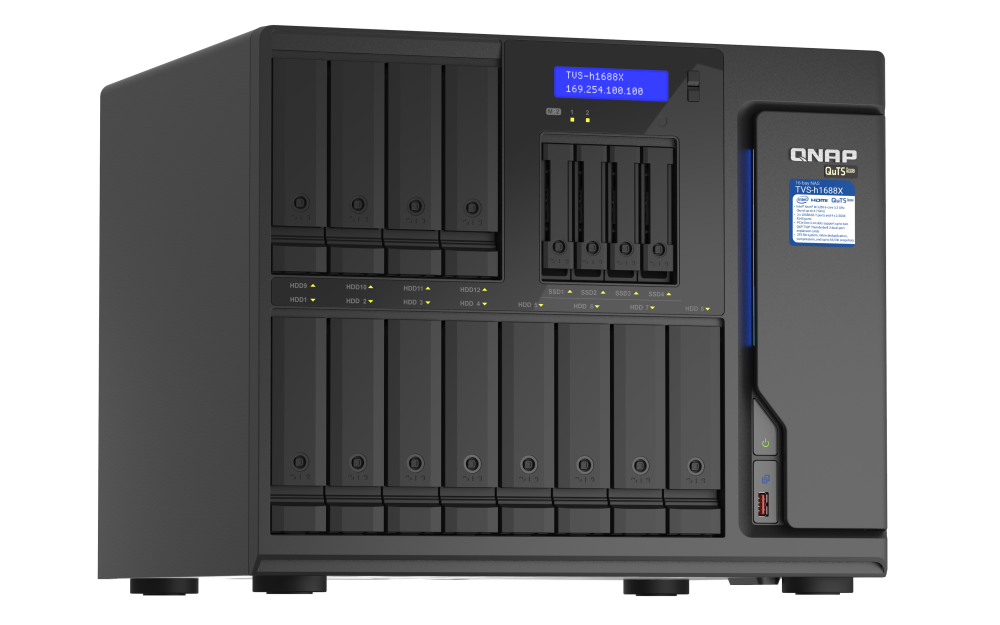 QNAP NAS TVS-h1688X-W1250-32G 12x6TB HDD (nicht assembliert | nicht konfiguriert)