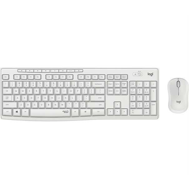Logitech Tastatur-Maus-Set MK295 Silent Wireless Combo white