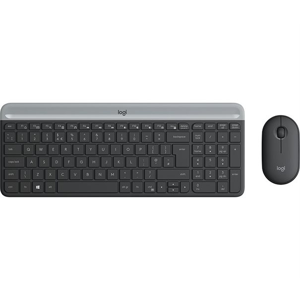 Logitech Tastatur-Maus-Set MK470 Slim Combo graphit