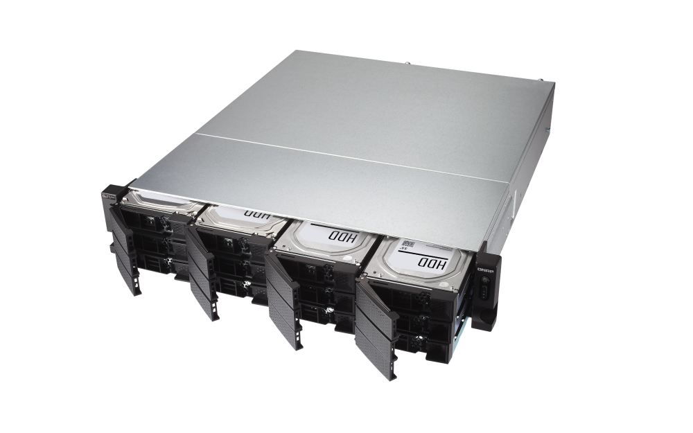 QNAP NAS TS-h1886XU-RP-R2-D1622-32G | 10GbE SFP+, 18-Bay, ZFS, Intel XEON CPU, 32GB RAM, PCIe Slots, Redundant Power, 2U Rackmount