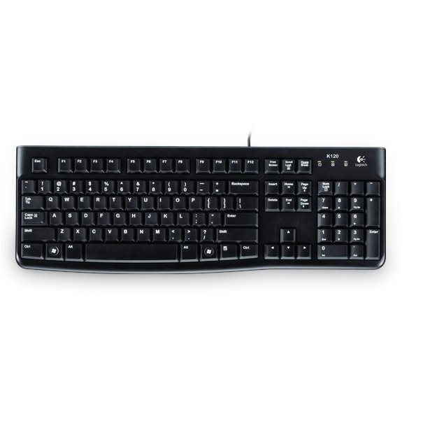 Logitech Tastatur K120 Corded Keyboard schwarz