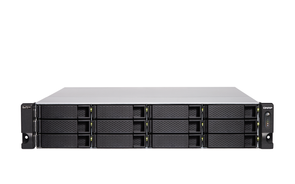 QNAP NAS TS-h1886XU-RP-R2-D1622-32G | 10GbE SFP+, 18-Bay, ZFS, Intel XEON CPU, 32GB RAM, PCIe Slots, Redundant Power, 2U Rackmount