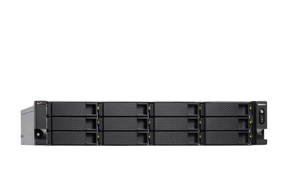 QNAP NAS TS-h1886XU-RP-R2-D1622-32G | 10GbE SFP+, 18-Bay, ZFS, Intel XEON CPU, 32GB RAM, PCIe Slots, Redundant Power, 2U Rackmount