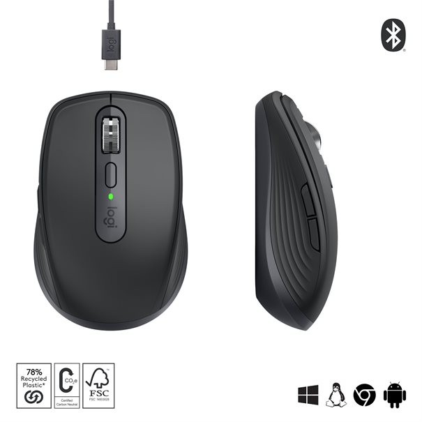 Logitech Maus MX Anywhere 3S graphit
