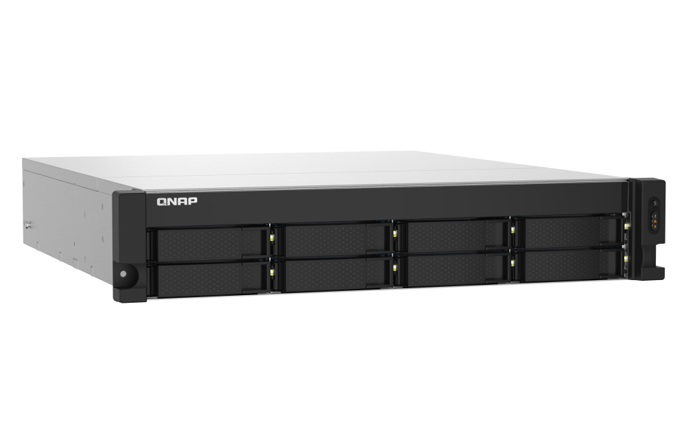 QNAP NAS TS-832PXU-RP-4G | 10GbE SFP+, 8Bay, ARM CPU, 4GB RAM, PCIe Slot, Redundant Power, 2U Rackmount