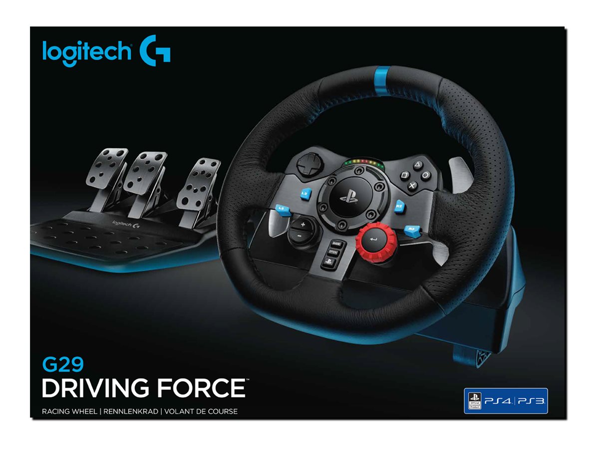 Logitech Rennlenkrad G920/G29 Rennlenkrad + Pedale für PS5/PS4/PC