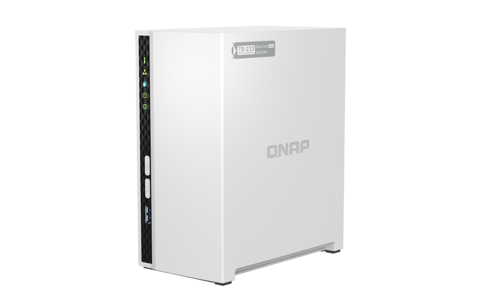 QNAP NAS TS-233 | 2-Bay, 1GbE, ARM CPU, Home NAS